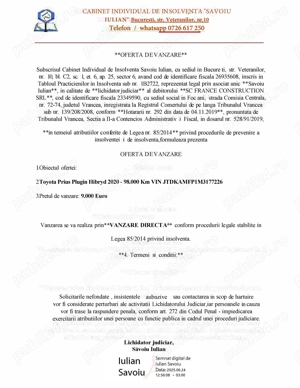 Toyota Prius Plugyn Hibryd 2020 Unic Proprietar Ofer Testare - imagine 2