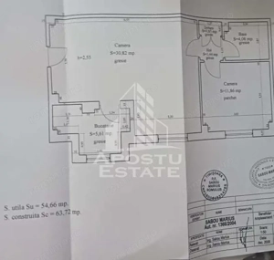 Apartament 2 camere,etaj 2, centrala proprie,zona Lipovei - imagine 10