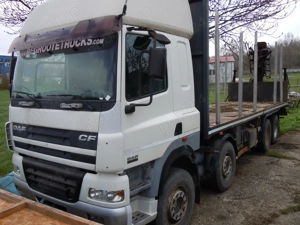 Vand DAF CF85.480, macara cu greifer, platforma 8m
