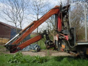 Vand DAF CF85.480, macara cu greifer, platforma 8m - imagine 4