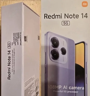 Xiaomi Redmi Note 14 5G Midnight Black 6G RAM 128G ROM, nou, in cutie sigilata, 24 luni garantie! - imagine 3