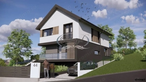 Casa moderna cu pod inalt si terasa generoasa pe Ady Endre