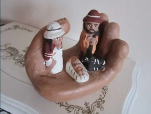 cadou rar  America de Sud Scena Nasterii handmade Peru 1970 - imagine 5