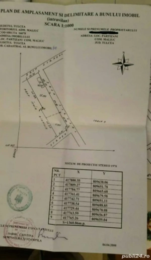 Teren casa Delta Dunarii sat Partizani