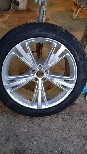 Jante Audi Q8 pe 21” cu anvelope de iarnă Continental 285/45 R21 – Stare bună - imagine 3