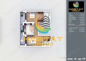 2 camere - 2 bai -  7 min de metrou N.Teclu - imagine 6