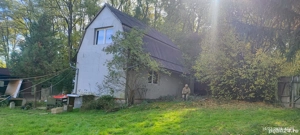 Teren intravilan 1180 mp + cabana de lemn de vanzare