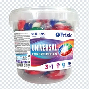 Capsule pentru rufe Frisk | Universal   Culoare   Alb | 12   15   50 pcs | Produse chimice de uz cas