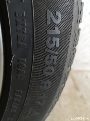 Jante aliaj Opel 17"+anvelope iarna 215/50/17 - imagine 3