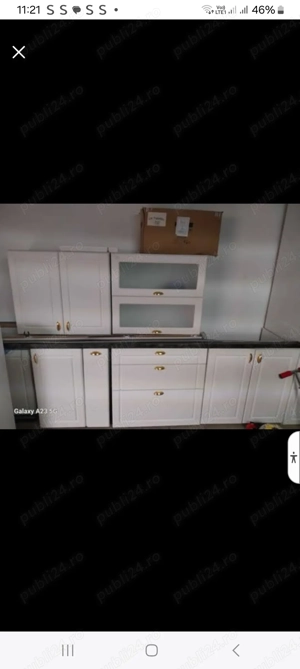 Mobila de bucatarie Olivia+ghiuveta dubla de granit+hota - imagine 4