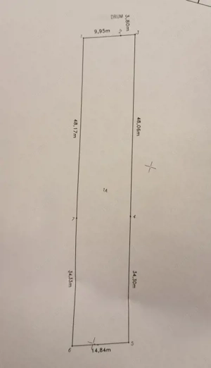 Teren intravilan, Suprafață 1.175 mp, 2 fronturi stradale, Albota, 