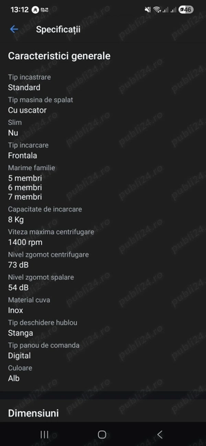 Masina de spalat rufe + uscare Samsung