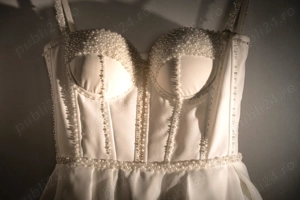 Vând rochie de mireasă, voal, diademă și cerc de 1.  - imagine 3
