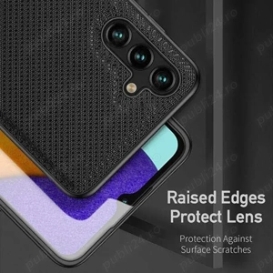 Husa Samsung Galaxy A04s   A13 5G - DUX DUCIS FINO Woven Texture Black - imagine 4