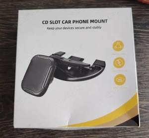 Suport Auto Magnetic Universal ( Slot CD ) - Prindere Super Puternică - imagine 2