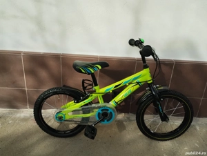Bicicleta de băieți Din Aluminiu Roți Pe 16 Inch Puțin Folosită Ca Nouă Calitate Germană 
