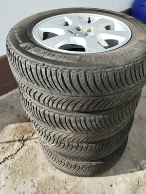 4 Roti Jeep Volvo XC60 De Iarna Michelin Alpin 235/65/17,DOT 2022, Impecabile Originale!!   - imagine 3