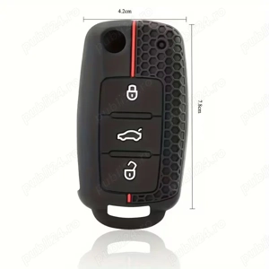 Husă din silicon pentru cheie auto, pentru Volkswagen, Skoda, Seat - imagine 3