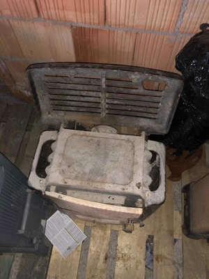 Soba cu Plita emailata Din Fonta  - imagine 5