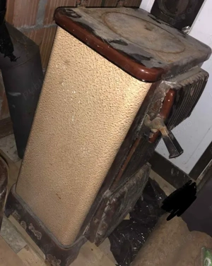 Soba cu Plita Casa emaliata din fonta 