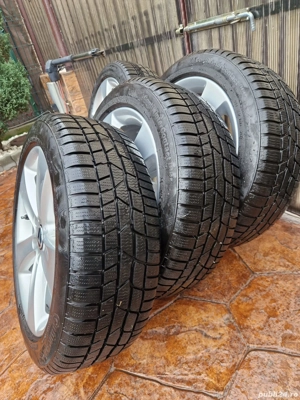 Jante aliaj VW originale R17 ( golf passat jetta)+iarnă Continental - imagine 4