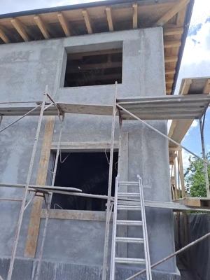 -Tencuială mecanizata clasica. aplicare mecanizată [ NISIP+CIMENT+VAR] 