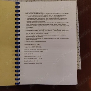 Amplificator Destiny cu tuburi "EL34 de luxe"  2X50W telecomanda - imagine 4