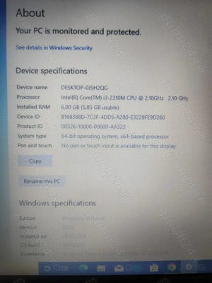 Laptop HP 630   Diagnoză Auto   Baterie Nouă   SSD 256 - imagine 5