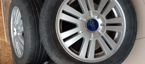 Vând set de 4 jante din aliaj echipate cu anvelope de vară 205/55/16