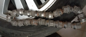 Vând set de 4 jante din aliaj echipate cu anvelope de vară 205/55/16 - imagine 2