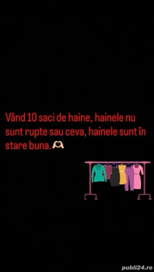 vând 10 saci de haine 