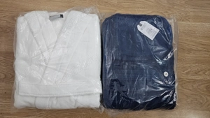 Halat baie navy blue Denim sau alb, L-XL, 100% bumbac