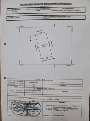 Teren 400mp Agigea de vanzare
