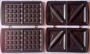 4 plăci pentru aparat de sandvișuri   gofre