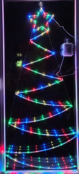 Decorațiune Brad Led 100 Leduri pe Baterii, Nou!