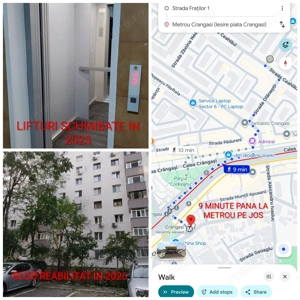 Apartament 4 camere Crângași, reabilitat Centrală proprie