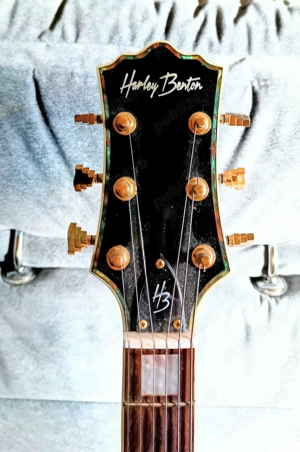 Chitară electroacustică de stânga Harley Benton BigTone LH White  - imagine 2