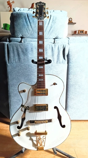 Chitară electroacustică de stânga Harley Benton BigTone LH White 