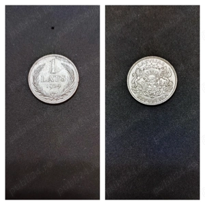 Moneda argint 1 Lats, LETONIA, 1924