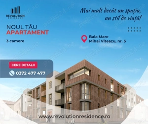  NEW! COMISION 0% - Apartamente cu 3 camere - Mihai Viteazu 5, Baia Mare