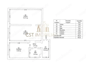 Apartament cu 2 camere / Buziasului - imagine 9