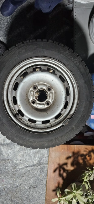 Set 4 Jante tabla cu anvelope 175 65 R14, 250lei