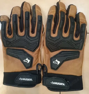 Manusi moto Husky marimea L, din piele, stare foarte buna - imagine 2