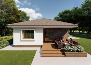 Casa, constructie noua, plan parter - Osorhei - IMOBIHOR - imagine 2