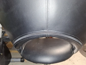 Scaune rotative din  piele ecologica cu picioare metalice pentru dining living. - imagine 5