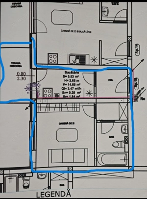 Apartament 1 camera decomandat - imagine 7
