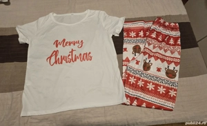 Set pijama damă Crăciun - mărime S - imagine 2