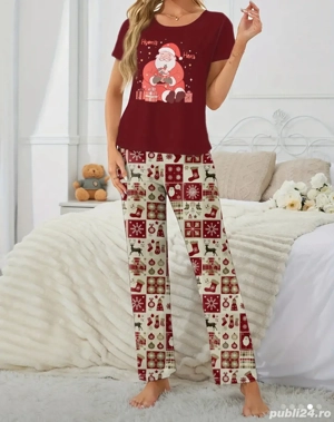 Set pijama damă Crăciun - mărime S