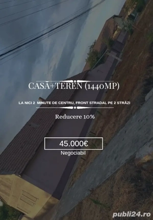 Se vinde sau se schimbă cu locuință în Arad,casă cu teren de 1.440 mp în comuna Felnac