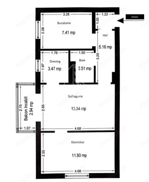 Apartament 2 camere,etaj 3,centrala proprie,zona Dacia - imagine 10